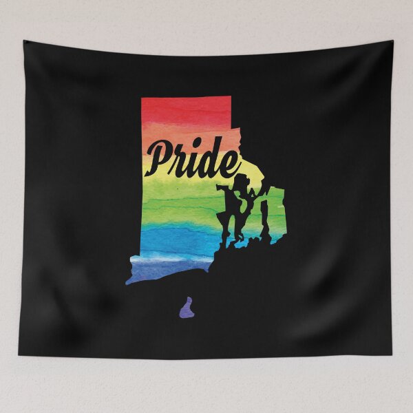 Item preview, Gay Pride Flag Rhode Island LGBT Month Lesbian Bisexual designed and sold by Tee Kaboom!.
