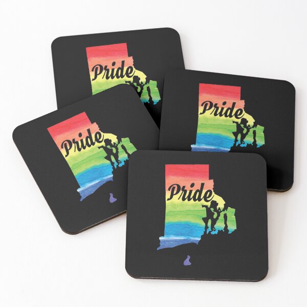 Item preview, Gay Pride Flag Rhode Island LGBT Month Lesbian Bisexual designed and sold by Tee Kaboom!.