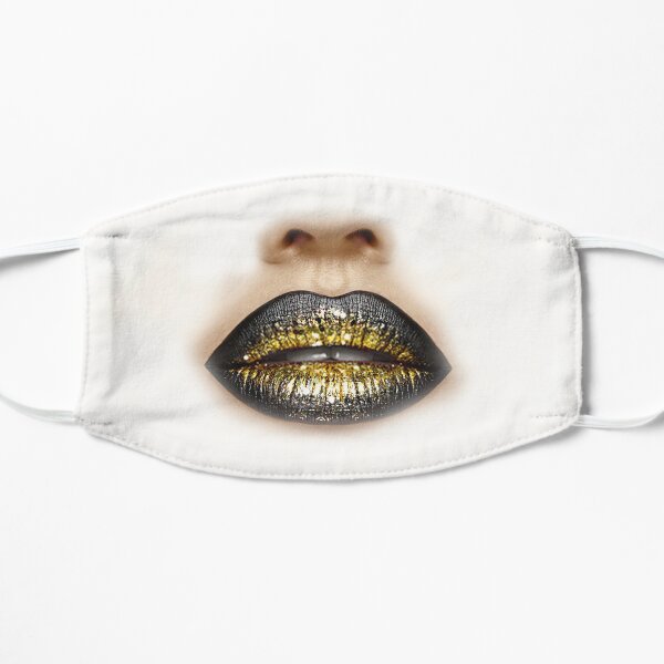 Cloth Face Mask Glitter Lips Mask