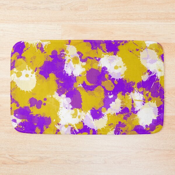 Item preview, Purple Gold and White Paint Splatter designed and sold by BigTexFunkadelic.