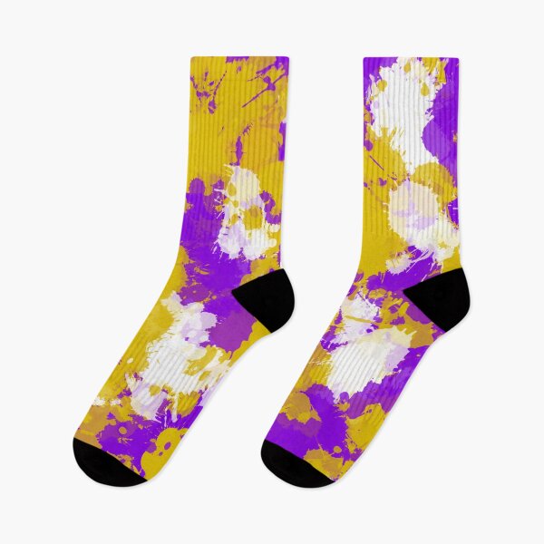 Item preview, Purple Gold and White Paint Splatter designed and sold by BigTexFunkadelic.