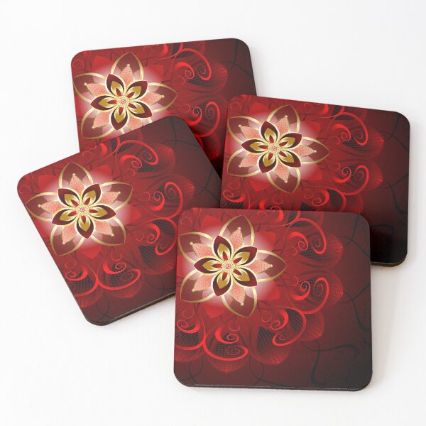 Item preview, Abstract red flower designed and sold by Blackmoon9.