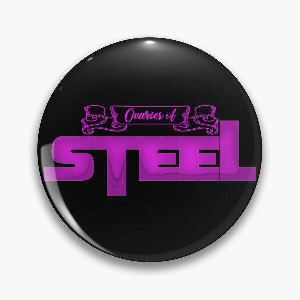 Item preview, Ovaries of Steel (pink text) designed and sold by PrettyDanny.
