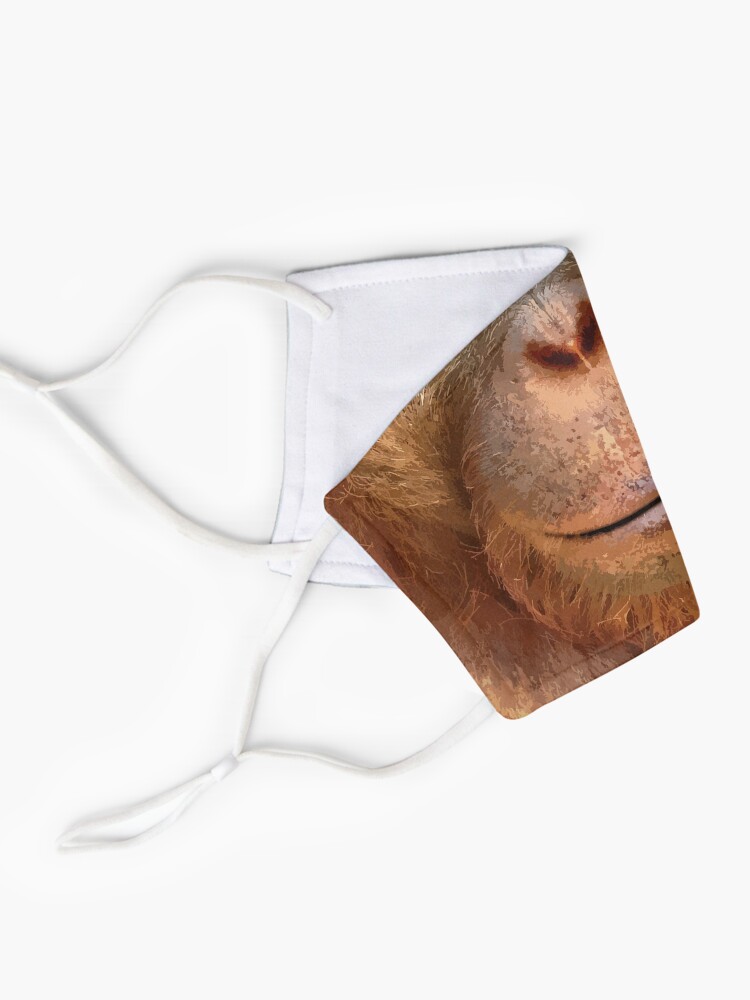 Alternate view of Orangutan Face Mask