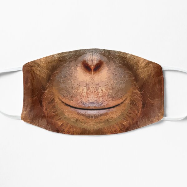 Orangutan Face Flat Mask