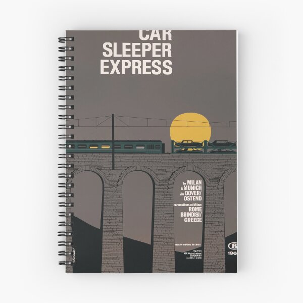Item preview, Car Sleeper Express vintage travel poster designed and sold by stickart-marek.