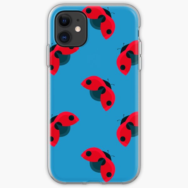 Lady Bug Pattern iPhone Soft Case