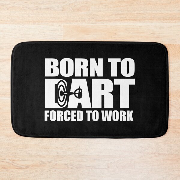 Item preview, Born To Dart Forced To Work Darts Player Gift Idea designed and sold by haselshirt.