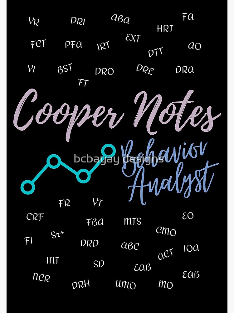 "BCBA Exam Study Notebook" Journal for Sale by bcbayay designs Redbubble