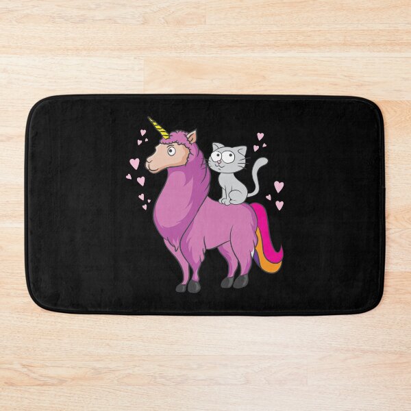 Item preview, Llama Lover Cat Riding Pink Llamacorn Birthday Gift Idea designed and sold by haselshirt.