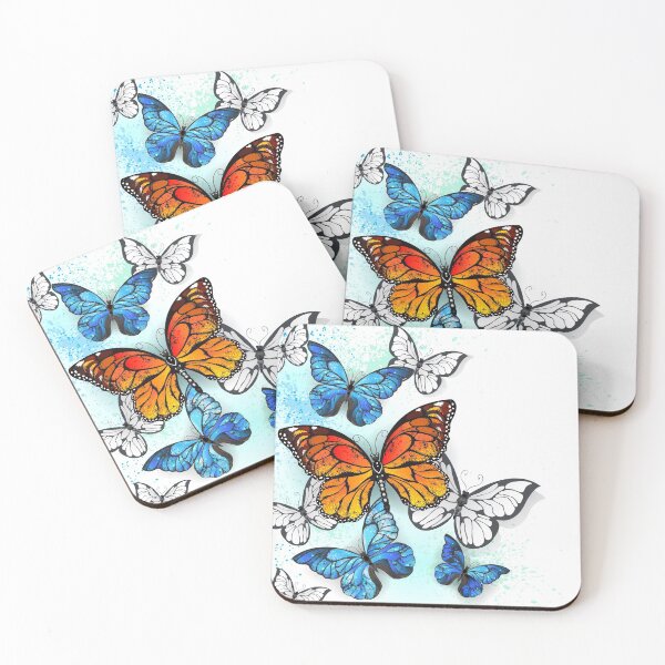 Item preview, Background with Monarchs and Morpho designed and sold by Blackmoon9.