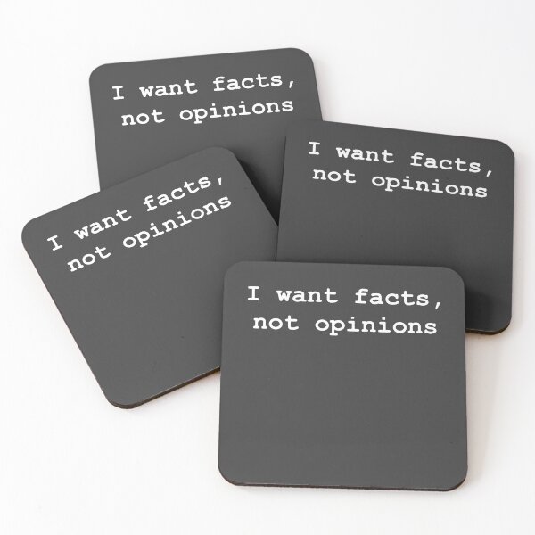 Item preview, I want facts, not opinions designed and sold by teepose.