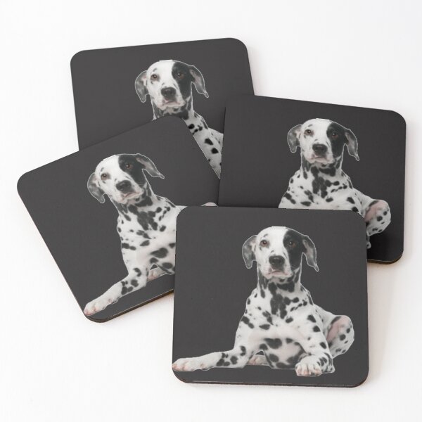 Item preview, White dog with black spots designed and sold by Bennie Singh.