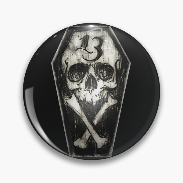 Item preview, Lucky 13 skull and cross bones designed and sold by ShayneoftheDead.