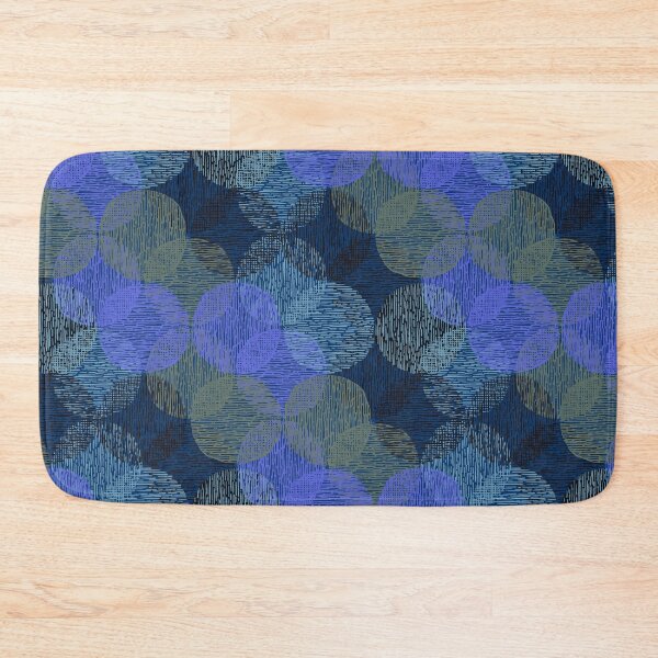 Item preview, Blue indigo circles designed and sold by Gaia Marfurt.