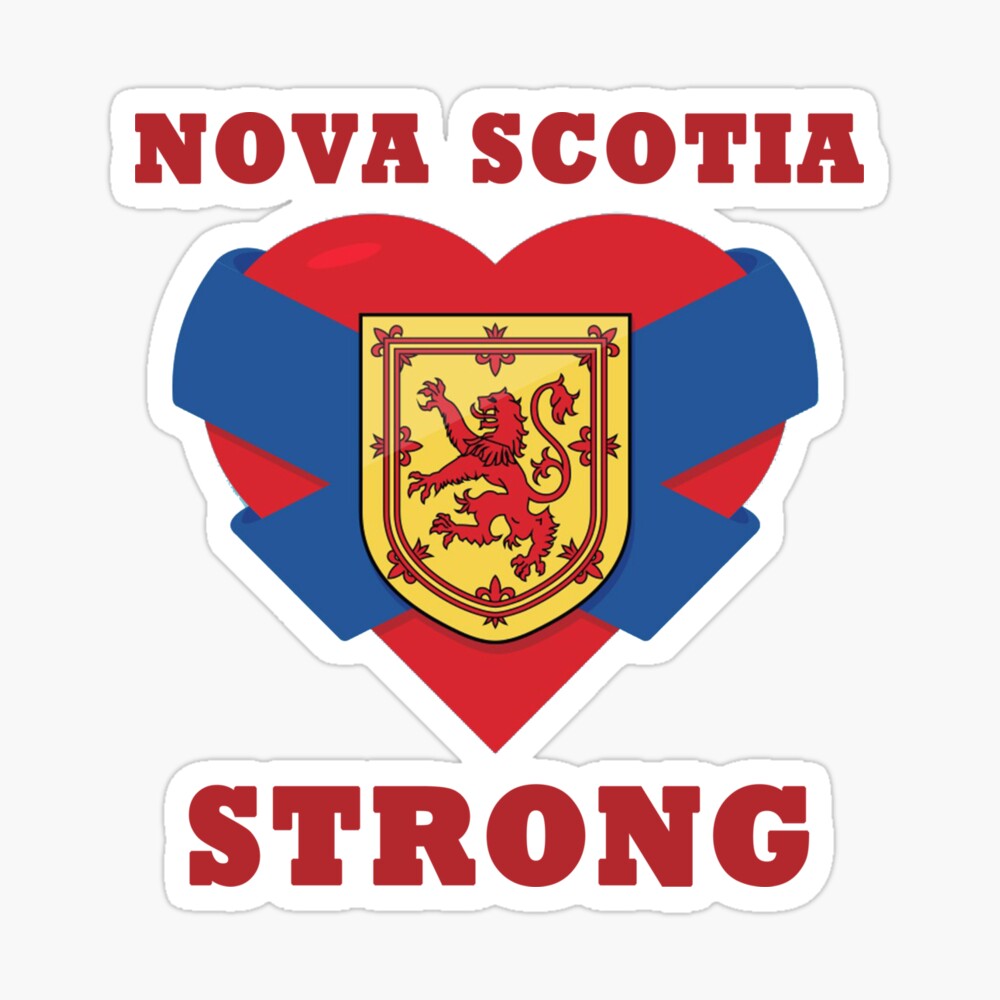 Nova Scotia Flag Shield Decal Sticker Automotive