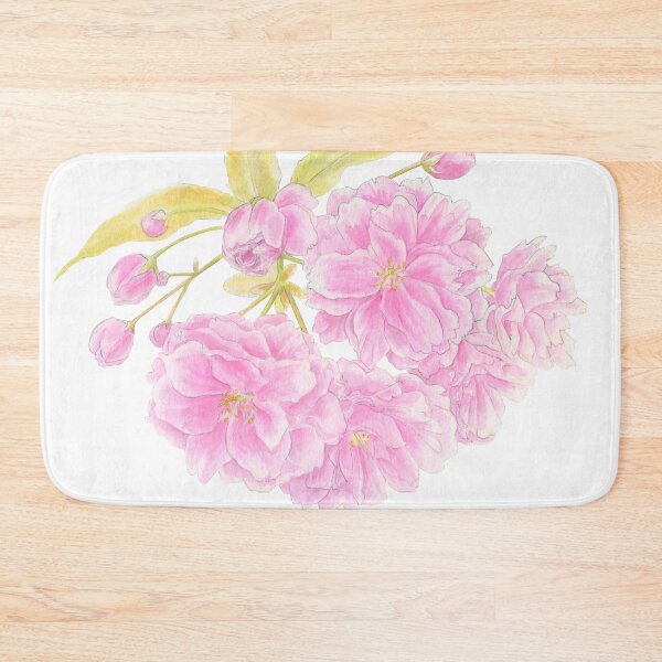 Item preview, Spring Prunus pink double tree blossom designed and sold by Sarah Trett.