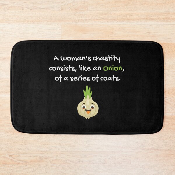 Item preview, A Woman's Chastity Like An Onion Vegetable Shirt Funny Gift Tee designed and sold by haselshirt.