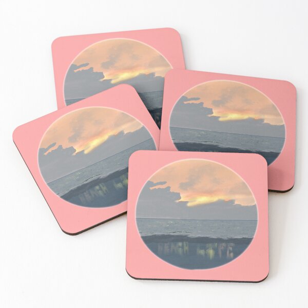 Item preview, Beach life Reflections Waves Sunset Florida California  designed and sold by Lartheviking.