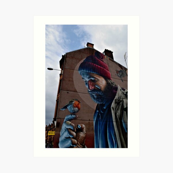 Glasgow Scotland St Mungo Street Art Terrace House Art Print
