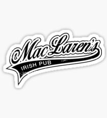 MacLaren's Pub_Black Sticker