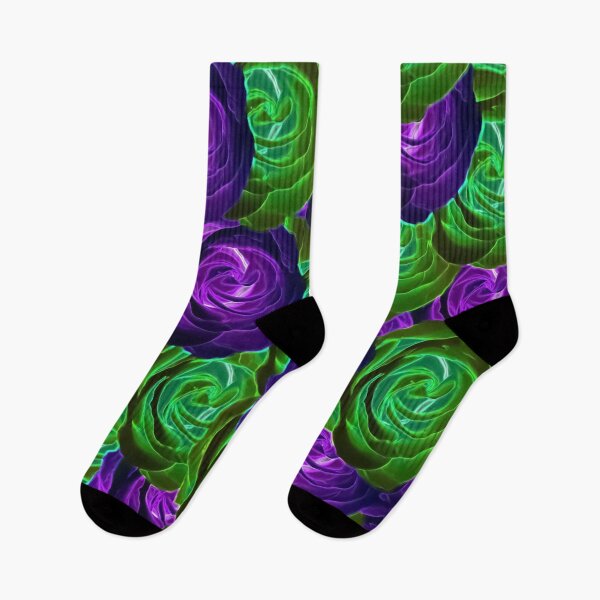 Item preview, blooming rose texture pattern abstract background in purple and green designed and sold by Mrvell.