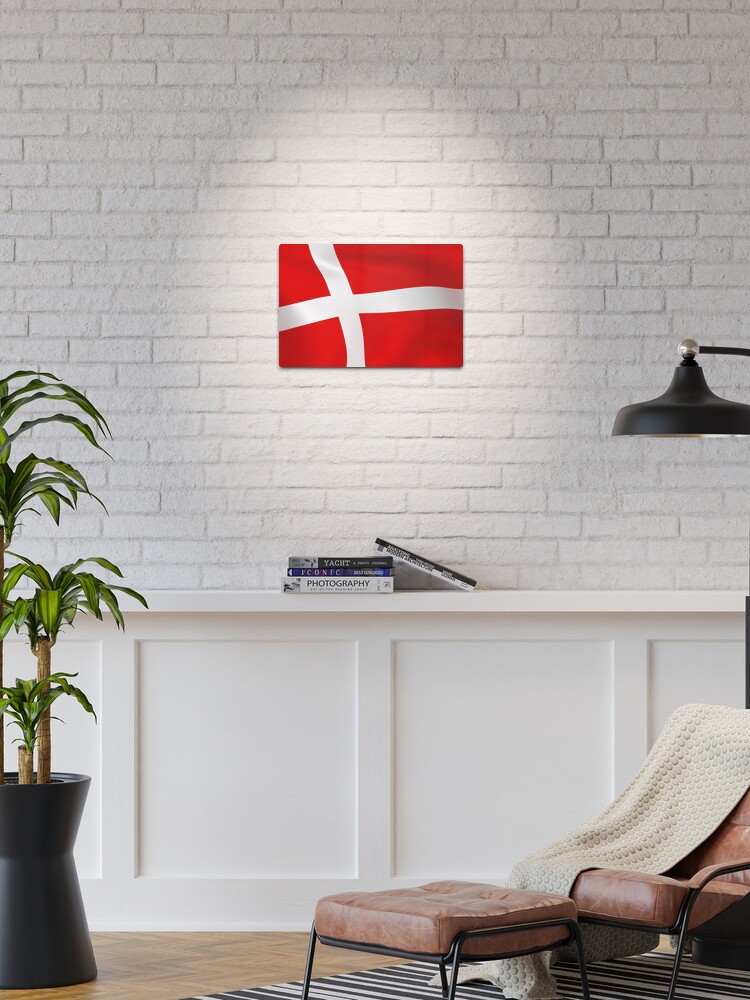 let at blive såret strække Kritisk Dannebrog Danish flag flag Denmark" Metal Print for Sale by lathspell |  Redbubble