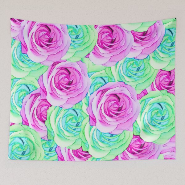 Item preview, blooming rose texture pattern abstract background in pink and green designed and sold by Mrvell.