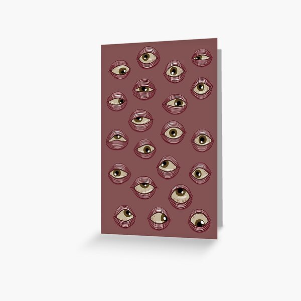 Fleshy Eyeballs Greeting Card
