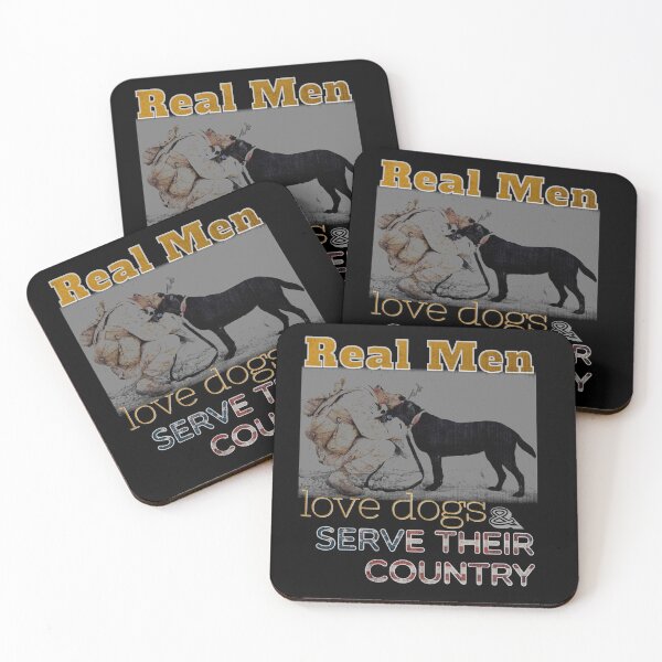 Item preview, Real Men Love Dogs and Serve Their Country designed and sold by VandKay.