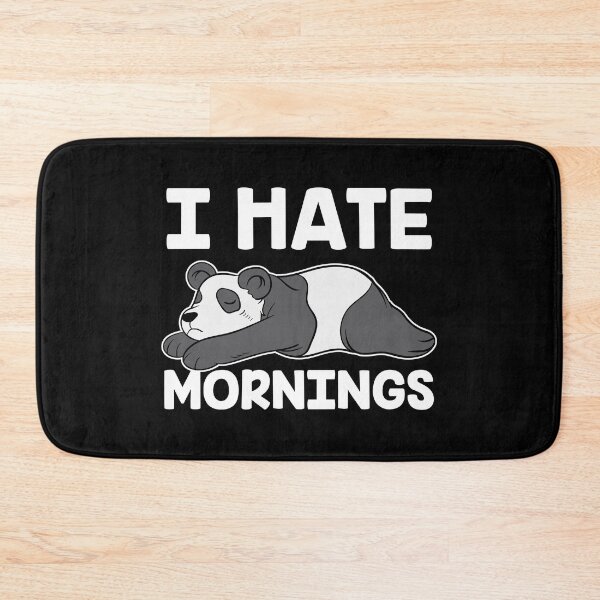 Item preview, Hate Mornings Cute Kawaii Panda Spirit Animal Gift designed and sold by haselshirt.