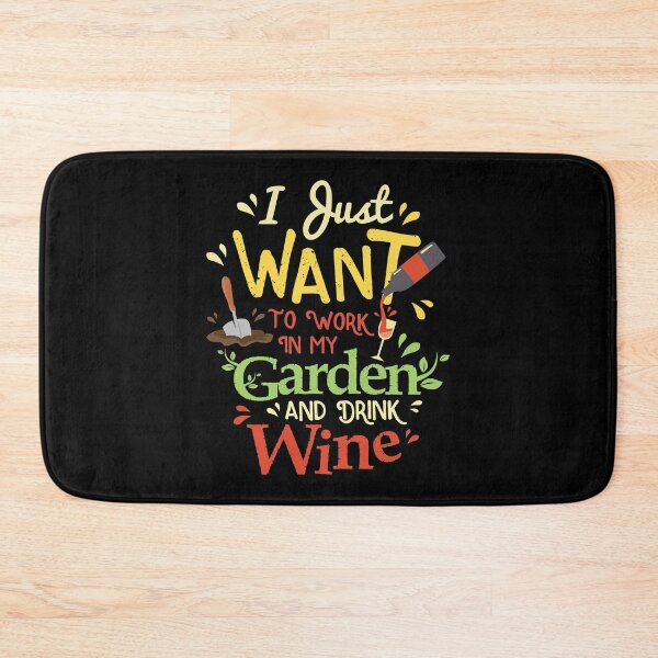 Item preview, Gardening Gardener GARDEN and drink WINE gift designed and sold by haselshirt.