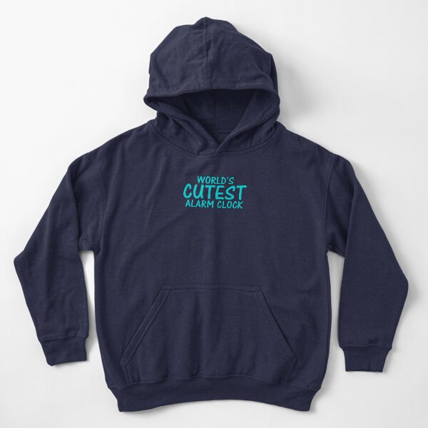 World's Cutest Alarm Clock Kids Pullover Hoodie