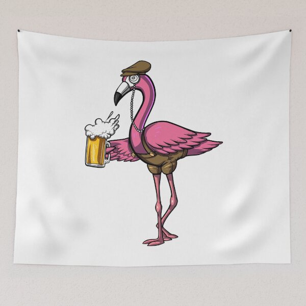 Item preview, Flamingo Bird Beer Party designed and sold by underheaven.