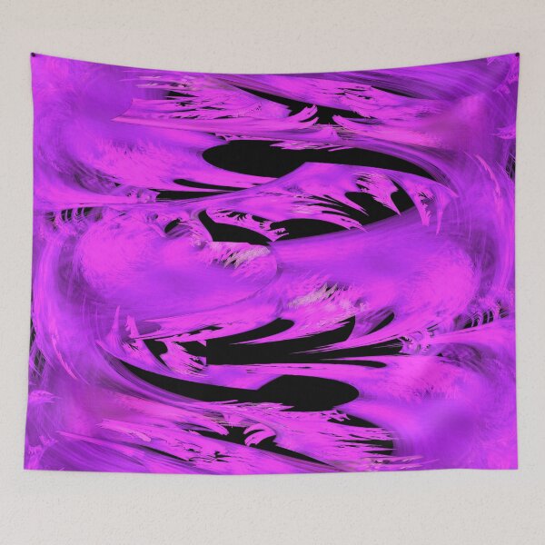 Item preview, Modern flowing pattern in purple and black designed and sold by MarionsArt.