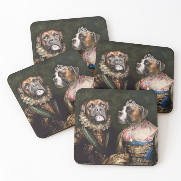 Item preview, Boxer Dog Portrait - Ruby and Steve designed and sold by carpo17.