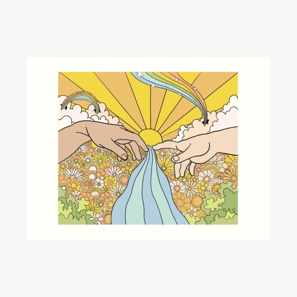 Groovy Creation of Adam Art Print
