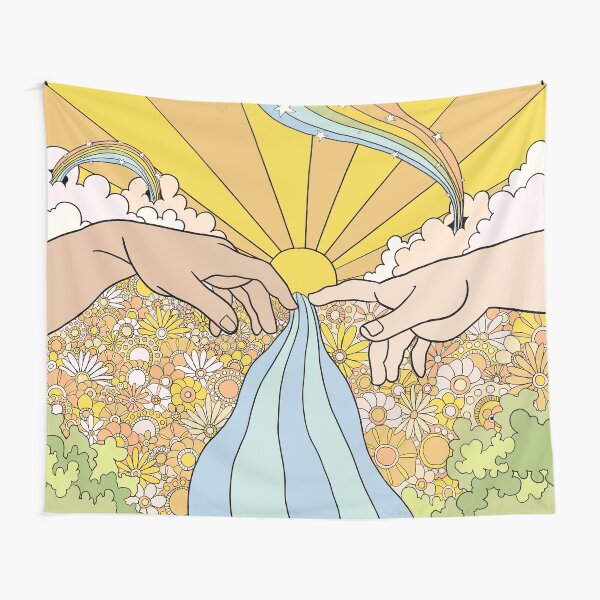 Groovy Creation of Adam Tapestry