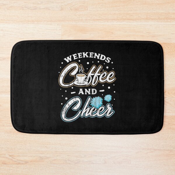 Item preview, Weekends Coffee Cheer Cheerleading Gift Idea designed and sold by haselshirt.