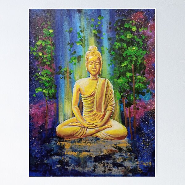 Statuette Bouddha en Méditation - Vibrations Cristallines