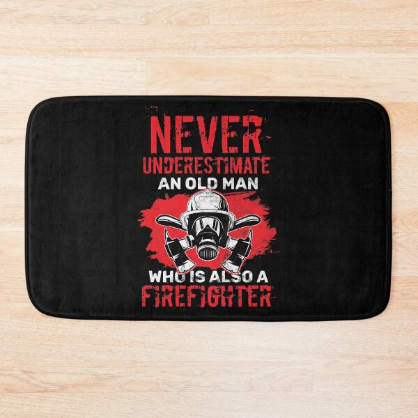 Item preview, Never Underestimate A Firefighter Old Man Birthday Gift designed and sold by haselshirt.