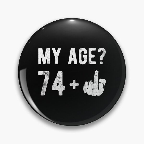 Item preview, My Age Finger 74 Birthday Gift Idea designed and sold by haselshirt.
