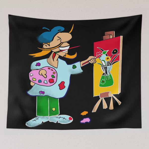 Item preview, Artist paints still life.  designed and sold by NatanDesigns.