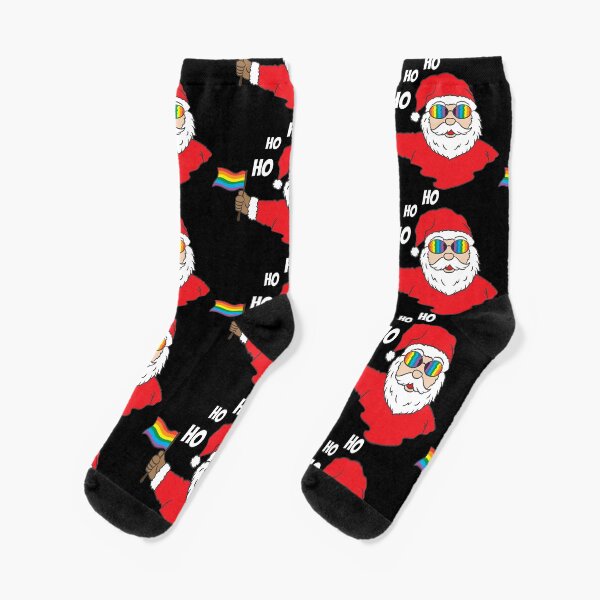 pride Christmas stocking Lesbian flag Christmas decor Large Santa sock LGBTQ