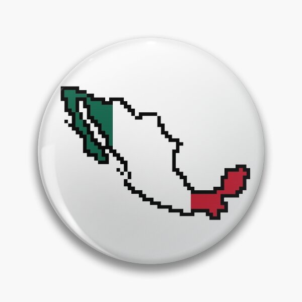 Item preview, 8-bits Mexico Map Flag designed and sold by GraphicBazaar.