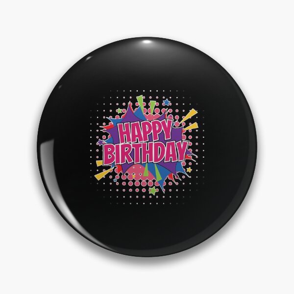 Item preview, Pop Art Shirt Happy Birthday Graphic Art Gift Tee designed and sold by haselshirt.