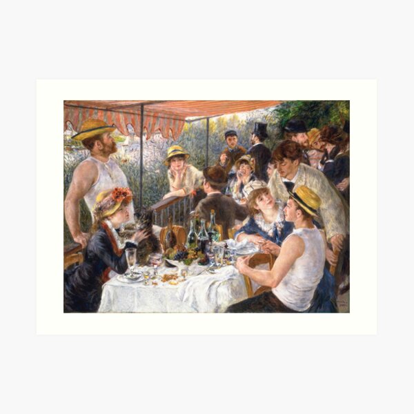 Luncheon of the Boating Party Art Print