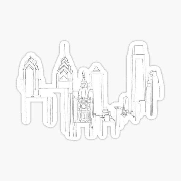 Item preview, Philadelphia skyline designed and sold by Kayleigh McGuigan.