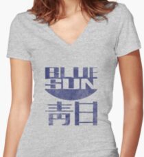 Blue Sun Vintage Style Shirt (Firefly/Serenity) Women's Fitted V-Neck T-Shirt