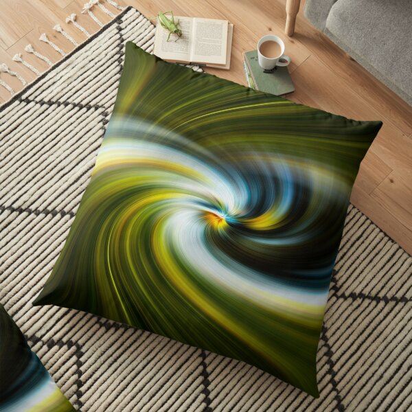 Maybe you can see me waving from the other side Floor Pillow
